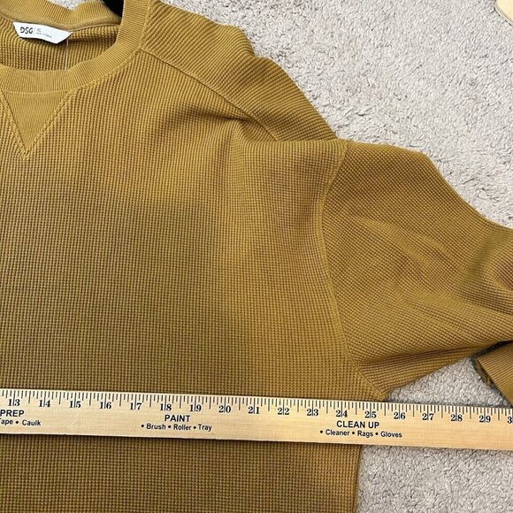 DSG Honey Brown Waffle Knit Long Sleeve Pullover Crewneck Sweatshirt Size XL NWT - Picture 8 of 9